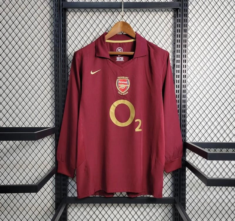 [2006] Arsenal Retro Home Long Sleeve Jersey 2005-06 Season