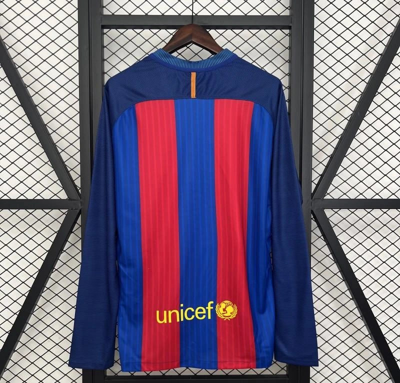 [2015] Barcelona Home Long Sleeve Jersey 2014-15 Season