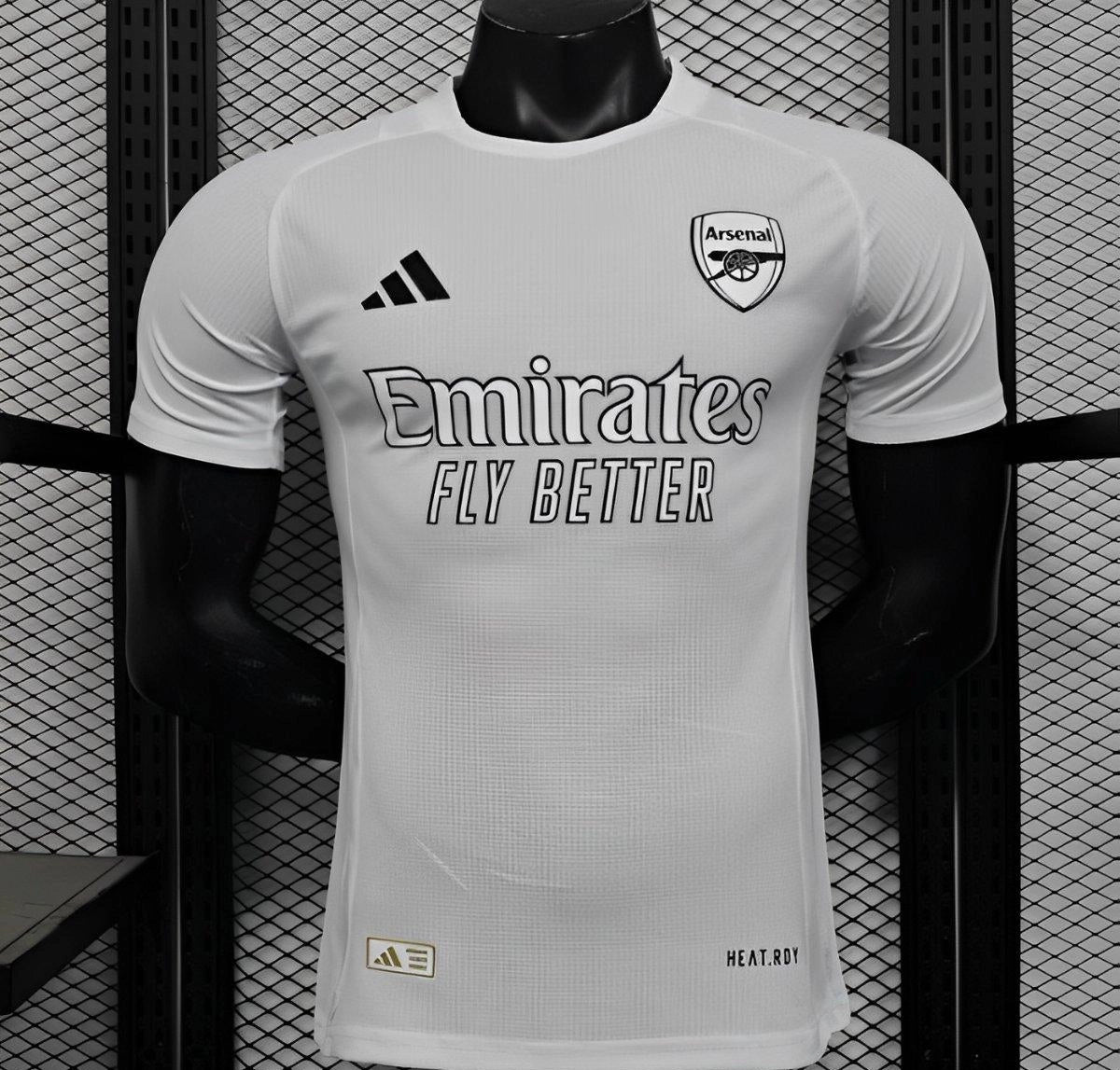 [2026] Arsenal White with Emirates Sponsor Jersey 2025-26 Season