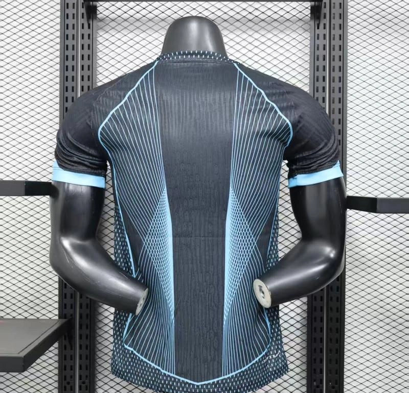 [2026] Barcelona Black with Geometric Line Jersey 2025-26 Season