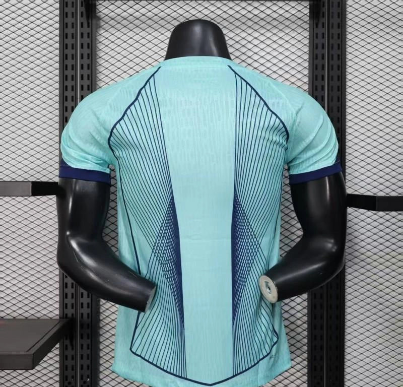 [2026] Barcelona FC Light Blue with Vertical Pinstripe Pattern Jersey 2025-26 Season