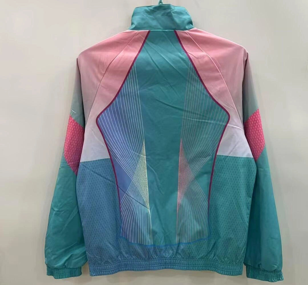 [2026] Barcelona Pink/Blue Reversible Windbreaker 2025-26 Season