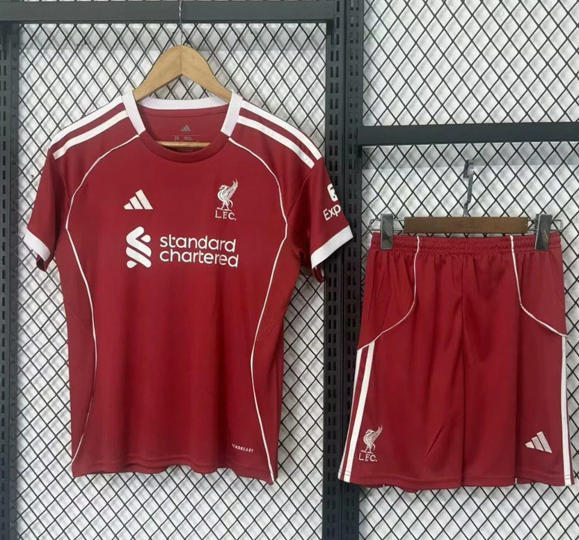 [2026] Liverpool Kids Home Jersey 2025-26 Season