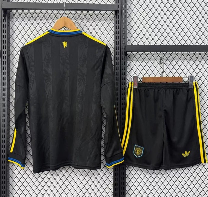 [2026] Manchester United Kids Third Long Sleeve Jersey 2025–26 Season