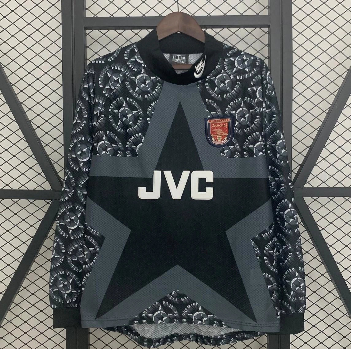 [1995] Arsenal Retro Goalkeeper Long Sleeve Jersey 1994-95 Season