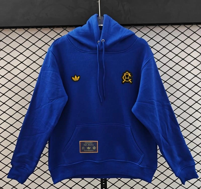 Club America x Adidas Retro Embroidered Logo Hoodie