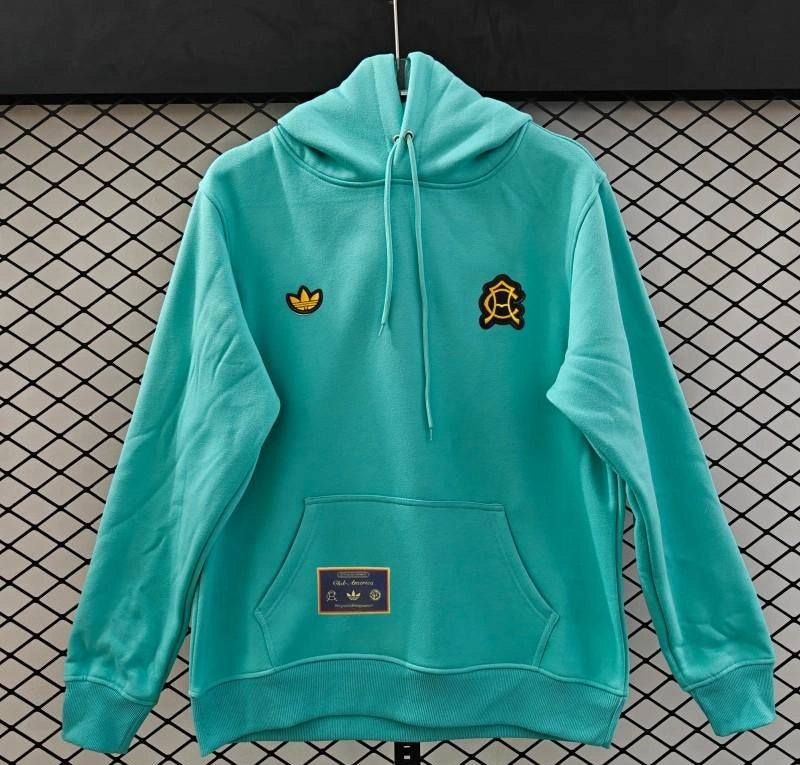 Club America x Adidas Retro Embroidered Logo Hoodie