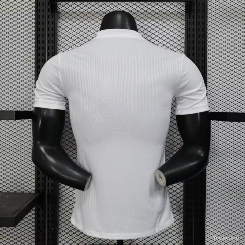 Barcelona White with Blue and Red Brush Stroke Jersey 2024-25 Season